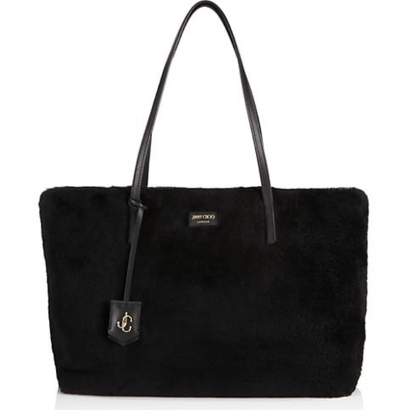 JIMMY CHOO  Nine2Five Calf Hair & Leather  Tote Bag - Picture 2 of 8